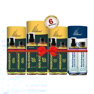 [Retailer's Pack][6 Bottles (4 Pump + 2 Refill)] CareVed - Mix Pack of Sug-Rodhi, PresRodhi, CholeRodhi | 2 Standard x [1+1] Set