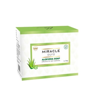 MiracleAura: Aloevera Soap (Pack of 4)