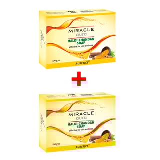 [1+1] MiracleAura: Haldi Chandan Soap