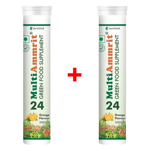[1+1] CareVed: MultiAmmrit 24 - Green Food Supplement (Standard)
